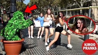 Bushman Prank: I just started SCARING Everybody in The Center of Barcelona!!