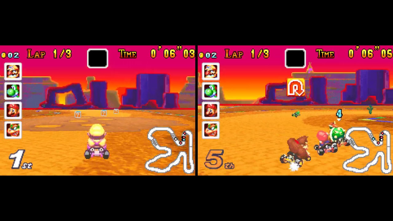 Mario Kart: Super Circuit Lightning Cup 150cc 2 player 60fps