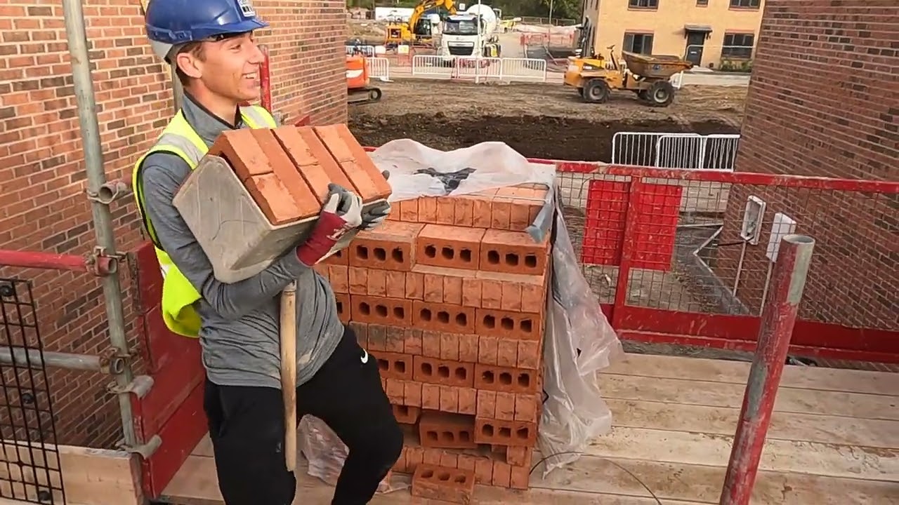 The New apprentice Tried to Use the hod for the first time 😂