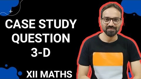 Case Study Based Question on Three Dimensional Geometry Class 12 Maths
