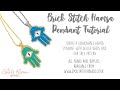 Brick stitch hamsa pendant tutorial  subscribe for more free beading tutorials and patterns