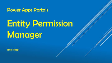 Portal Entity Permission Manager