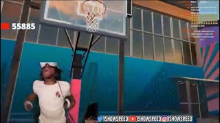 Ishowspeed Tries To Dunk In Vr Then Falls In Pc