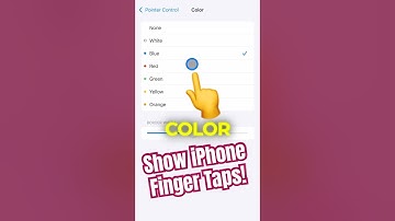 💡Show Finger Taps & Customize #iPhone Cursor Pointer Color 📲 #iOS #Apple