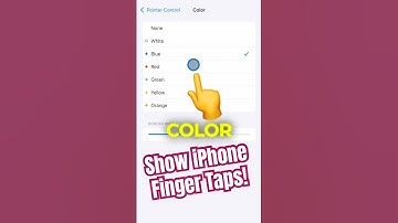 💡Show Finger Taps & Customize #iPhone Cursor Pointer Color 📲 #iOS #Apple