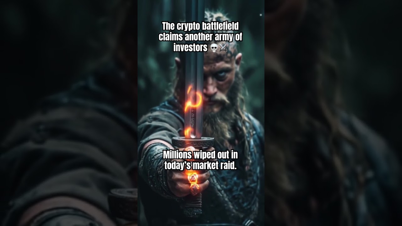 The crypto battlefield claims another army of investors 💀⚔️ #crypto #marketcrash