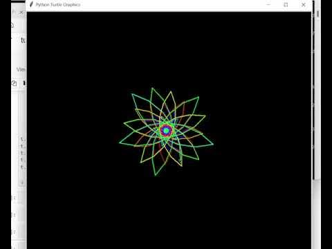 beautiful color design using python turtle - YouTube