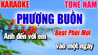 Karaoke Phượng Buồn Tone Nam | Beat Phối Mới | Karaoke Thanh Duy