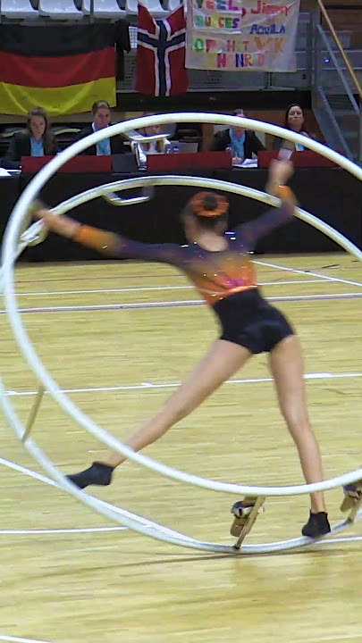 Graceful Gym Wheel Routine Performed at World Championships in Almere