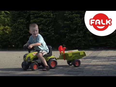 Porteur enfant tracteur Class avec remorque - Falk - Jardideco