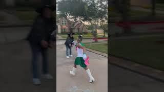 Girl Got Scared of a Person Wearing a Halloween Mask