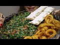 ASMR TABBOULEH FRIES CRISP BREAD PARSLEY SALAD No Talking CREMA ASMR Asmr Mukbang Food