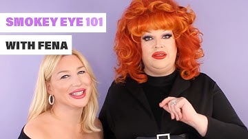 Drag Queen Fena Barbitall Teaches Smoky Eye 101 | How To Get Smokey Eye for Daytime