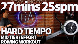 Indoor Rowing Workout - 27 minute HARD effort - StandAlone or use as W2S6 of the 2K Redux Plan