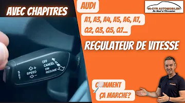Comment mettre le régulateur de vitesse sur Audi q3 ?