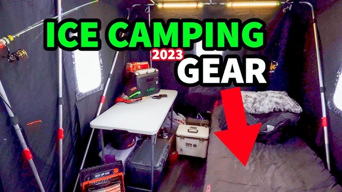 Best Ice Fishing (Winter Camping) Overnight Gear Setup 