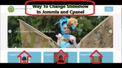 Cara Mengubah Slideshow pada Joomla dan Cpanel