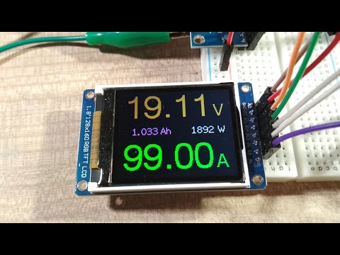 Качественный и недорогой прибор для блока питания. Основа INA226, Nano V3.0, TFT 160x128 Часть 3.