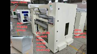 Full Autoamtic Gluing Lamination V Fold Hand Towel Tissue Paper-Wrapping Package Cutting Machines
