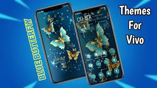 Blue Butterfly Tema Gratis Untuk Hp Vivo