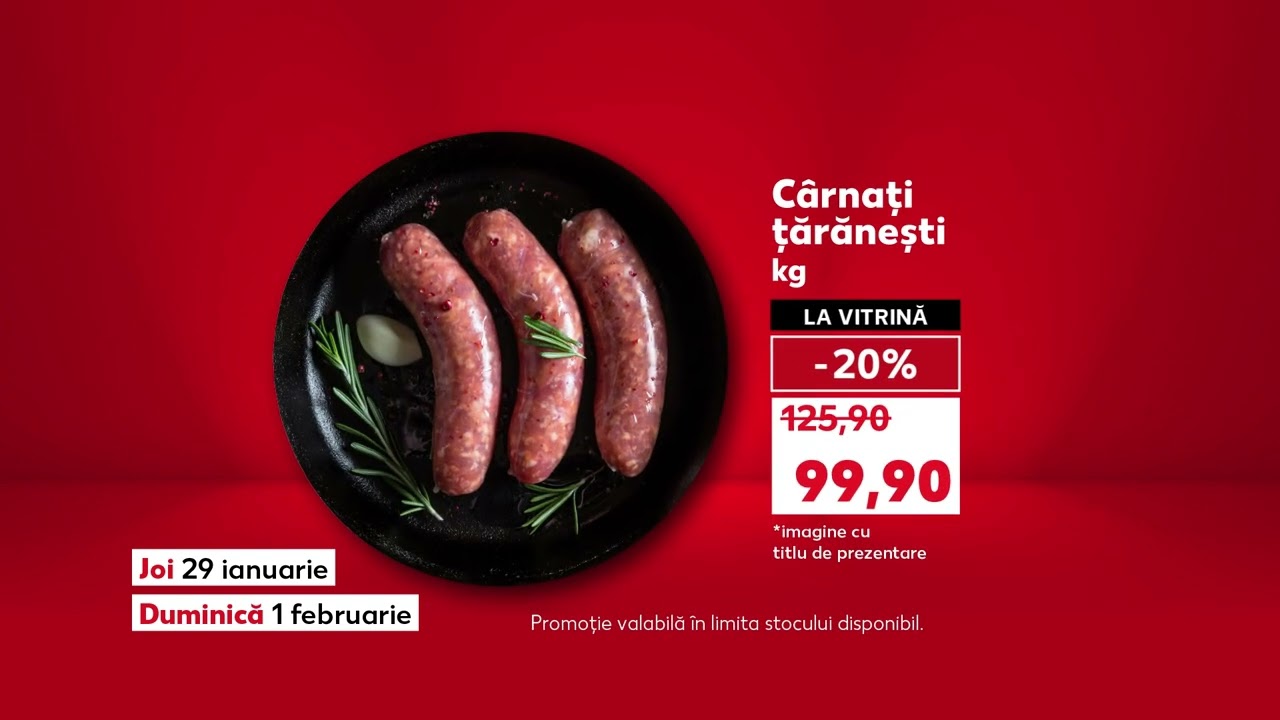 Ofertele din 29 ianuarie - 01 februarie: creveți, cârnați, somon 