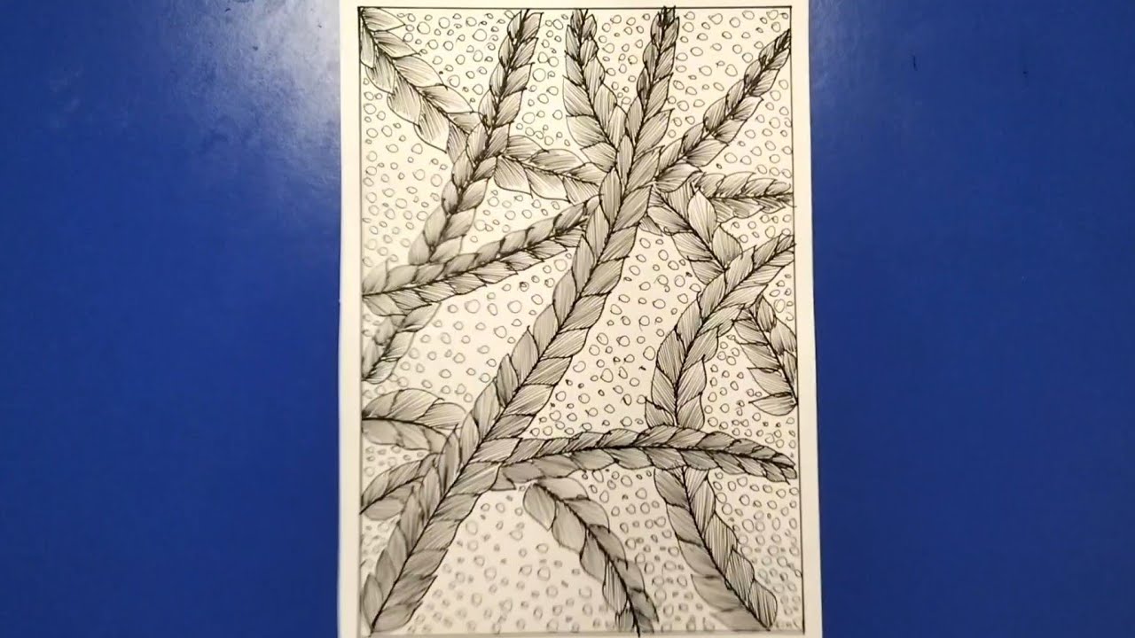 Vẽ Zentangle patterns đơn giản (#3) | Củi Art - YouTube
