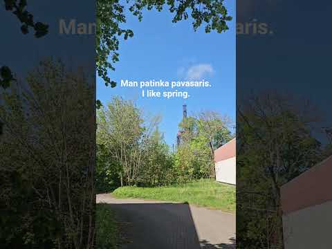 Man patinka pavasaris. I like spring. #lietuviųkalba #lithuanian