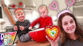 Valentine’s Rainbow Cookies DIY with Skittles!!