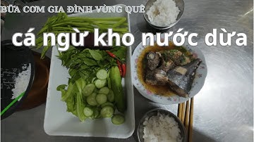 BỮA CƠM VÙNG QUÊ , CÁ NGỪ  KHO NƯỚC DỪA.