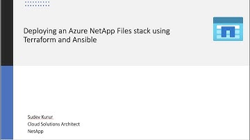 Deploying an Azure NetApp Files stack using Terraform and Ansible
