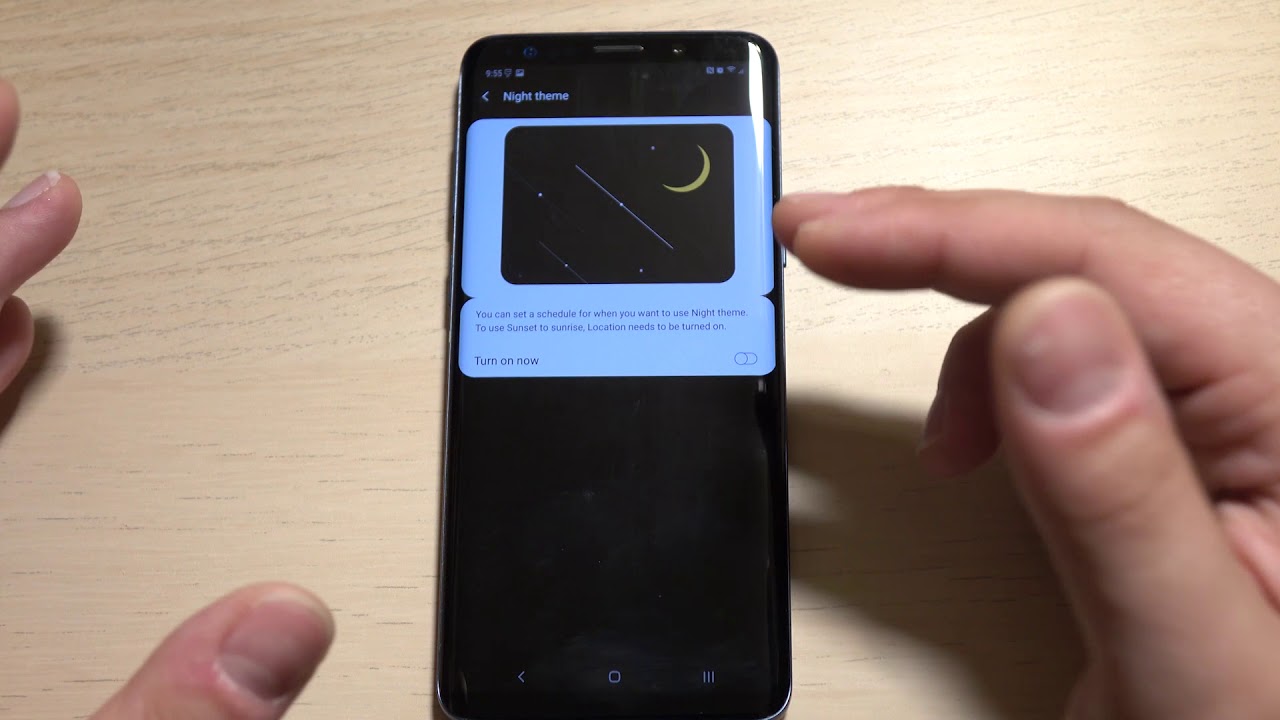#Видео: Как выглядит темная тема из Android 9 Pie для Galaxy S9 и S9+. Как темная тема экономит ресурс аккумулятора. Фото.