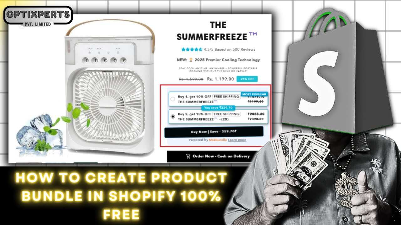 How to Create Product Bundle in #Shopify 100% Free - Optixpert - YouTube