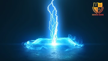 ID #35 - Vortex Lightning Explosion Logo Reveal Intro Animation - Design Bank Logo Animation