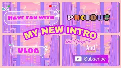 °My Aesthetic YouTube Intro°