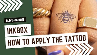 How to apply an Inkbox tattoo.