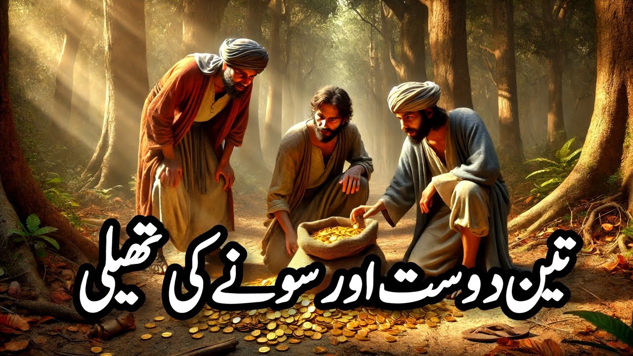Teen Dost aur Sone ki Thaili | Urdu Moral Stories | Moral Kahani  | Heart Touching Story