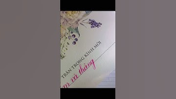 viết thiệp cưới