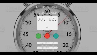 Stopwatch using HTML CSS & JS | Project 2 of 80 | Beginner to Advanced