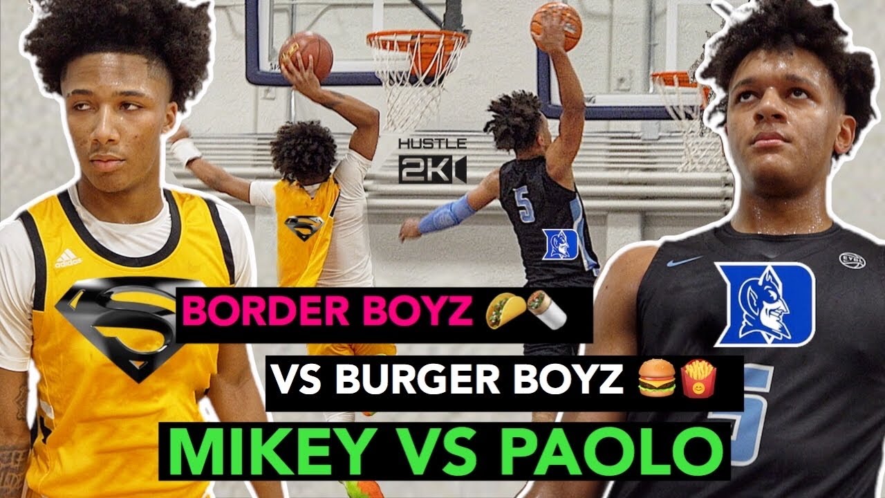 MIKEY & BRYCE VS PAOLO & NOLAN Border Boys🌮🌯 vs Burger Boyz🍔🍟