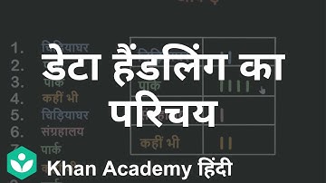 Intro to Data Handling [Hindi] | Statistics | Grade 6 | Maths | Khan Academy