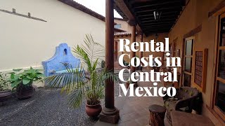 What does it cost to rent a house or apartment in central Mexico?