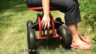 Rolling Garden Seat with Turnbar