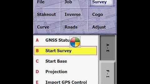 Survey Pro- Start VRS Survey using GPRS connection