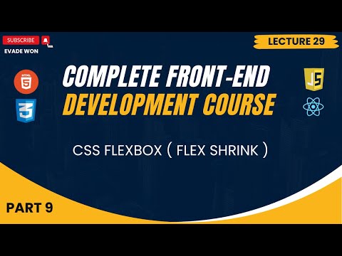 CSS Flexbox ( Flex Shrink ) | Complete Front End Course