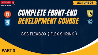 CSS Flexbox ( Flex Shrink ) | Complete Front End Course
