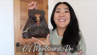 What’s in my LV Montsouris PM? Should I fix my 30 yr old bag? | VLOG