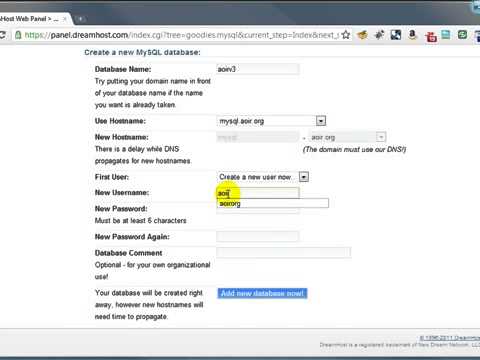 Setting up a MySQL account on Dreamhost 2 [WITH PROMO COUPON]