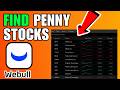 How To Find Penny Stocks On Webull (2026) (Complete Guide)
