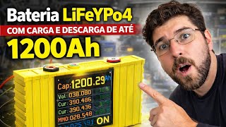NO ONE HAS SHOWN THIS IN BRAZIL! LiFeYPO4 3C BATTERY REACHES 1200Ah 😱