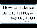 Balancing Chemical Equations Concepts